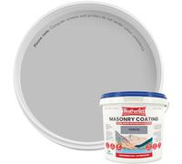 Kingfisher Weatherflex Masonry Paint 5L | Waterproof & Non-Toxic Outdoor Paint for Brick, Stone, Concrete and More | Ultra-Flexible, Crack Resistant & Breathable for Extreme Weather | Heron