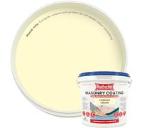 Kingfisher Weatherflex Masonry Paint 5L | Waterproof & Non-Toxic Outdoor Paint for Brick, Stone, Concrete and More | Ultra-Flexible, Crack Resistant & Breathable for Extreme Weather | Cornish Cream