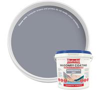 Kingfisher Weatherflex Masonry Paint 5L | Waterproof & Non-Toxic Outdoor Paint for Brick, Stone, Concrete | Ultra-Flexible, Crack Resistant & Breathable for Extreme Weather | Bassenthwaite Grey