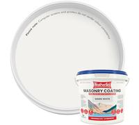 Kingfisher Weatherflex Waterproof Masonry Paint 10L, Warm White | Non toxic outdoor paint for brick, stone and concrete, crack resistant and breathable in extreme weather