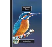 Kingfisher Weekly Diary 2027: A gorgeous Week View Planner (spread across 2 pages). It's an ideally sized (6"x9") bird themed journal in a large print ... pages. Great gift for friends and family.