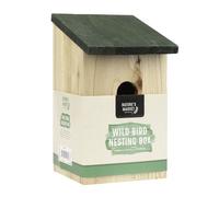 Natures Market BF017 Wooden Wood Small Wild Bird House Hanging Nesting Box