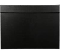 KINGFOM Leather Table Protector, 60 x 45 cm, Mat and Desk Mat (Black-A005)