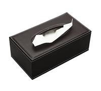 KINGFOM™ Rectangular Leather Tissue box Holder for Home, Office, Car Automotive Decoration (Brown)