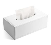 KINGFOM™ Rectangular PU Leather Facial Tissue Box Tissue Holder for Home Office, Car Automotive Decoration