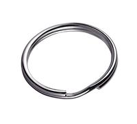 KINGFOREST 100-Pack Split Key Rings (1 Inch/25mm) - Silver Nickel Metal Keychain Rings for Keys, DIY Crafts, Bags & Accessories - Durable Bulk Keyring Hardware with Smooth Edges