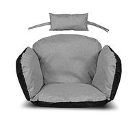 KingGarden Garden Cushion 112x113 cm for Stork's Nest Hanging Chair Waterproof Dark Grey