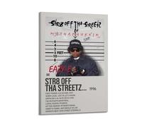 KINGGHYLL Eazy-E Album Str8 Off Tha Streetz of Muthaphukkin Compton Poster Decorative Painting Canvas Poster Wall Art Living Room Decor Modern Aesthetic Poster 08x12inch(20x30cm) Frame-style