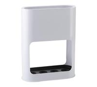 KINGHON Umbrella Stand, Umbrella Stand with Removable Drip Tray, Black Umbrella Stand 4 Slots, Minimalist Umbrella Holder for Long/Short Umbrellas (White)