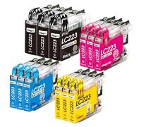 KINGJET LC223 Ink Cartridges for Brother LC223 LC221 Ink for DCP-J4120DW MFC-J5320DW MFC-J4625DW MFC-J5625DW MFC-J4420DW MFC-J480DW MFC-J4620DW MFC-J5620DW MFC-J5720DW MFC-J680DW MFC-J880DW, 12 Pack