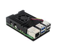 Kingke Sturdy Enclosure Case For RPI5 Optional Cooling Fan Metal Passive Cooling Box Easy Assembly Board Cooling Solution