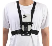 KINGKI Mobile Phone Chest Mount Harness Strap Holder Cell Phone Clip Action Camera POV for Samsung iPhone Plus etc