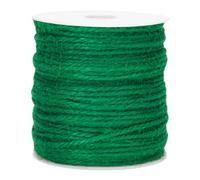 KINGLAKE 100m Green Garden Twine String, 3mm Jute Twine Craft String for Crafts, Gardening, Gift Wrapping, Packing, Christmas Decoration