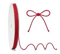 KINGLAKE 100m Red Cotton String, 2mm Macrame Bakers Twine Butchers Kitchen String for Cooking Meat, Crafts, Gift Wrapping, Christmas Halloween Decorations, Valentine's Day Presents