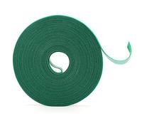 KINGLAKE 12mm 30m Green Garden Tape Plant Tie, Self Adhesive Hook and Loop Tape, Sticky Strips Tree Shrub Ties Strap