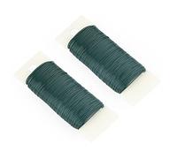 KINGLAKE 2 Roll x 41 Yards Green Florist Wire for Christmas Wreaths Making, 22 Gauge Paddle Wire, Flexible Floral Binding Wires for Floral Flower Arrangements, Garland, Crafts, Bouquets
