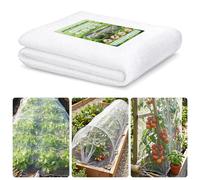 KINGLAKE 35gsm Thicken Insect Netting Mesh, 2x5m Fine Mesh Net Garden Plant Netting for Protecting Vegetables Fruits Flowers Crops, Fits Raised Beds Veg Patch Allotment Greenhouse Outdoor