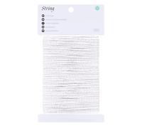 KINGLAKE 50m White Cotton String, 2mm Butchers Kitchen String Macrame Bakers Twine for Cooking Meat, Crafts, Gift Wrapping, Christmas Decorations, Gardening, Hanging Pictures