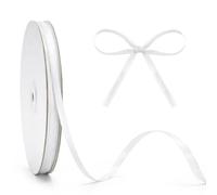 KINGLAKE 5mm Plastic Raffia Ribbon Roll 200m Poly White Raffia String for Crochet, Hat Bag Weaving, Gift Wrapping, Bouquet Tying, DIY Crafts and Gift Wrapping