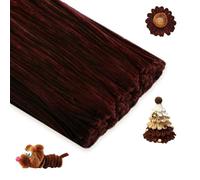 KINGLAKE Dark Brown Pipe Cleaners for Craft, 100pcs Chenille Long Christmas Craft Pipe Cleaners, 30cm x 6mm Chenille Stems for DIY Crafting Reindeer Halloween Xmas Tree Decorations