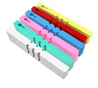 KINGLAKE Plastic Tree Labels Tags, 120Pcs Coloured Plant Labels for Outdoor Plants, Garden Hanging Tags Wrap Around Waterproof