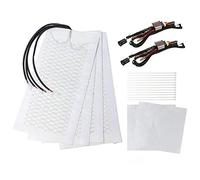 KingLan 480X280Mm 4 Pads 2 Seats Universal Carbon Fiber Heated Seat Cover Heater Pads
