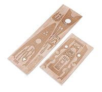KingLan Wooden Deck for Tamiya 78013 1/350 German WWII Battleship Bismarck Model Replacement Accessories