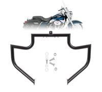 Kinglemc Crash Bar Engine Guard Highway Bar for Harley Davidson Touring Road King Street Glide Electra Glide CVO and Trike Models 97-08 (Black)