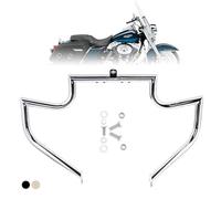 Kinglemc Crash Bar Engine Guard Highway Bar for Harley Davidson Touring Road King Street Glide Electra Glide CVO and Trike Models 97-08 (Silver)