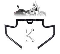 Kinglemc Crash Bar Engine Guard Highway Bar for Harley Softail Fat boy Fat Bob Heritage Low Rider Breakout Street Bob Deluxe Models 2018-2023 (Except FXDRS) (Ordinary Style, Matte Black)
