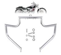 Kinglemc Crash Bar Engine Guard Highway Freeway Bar for Harley Davidson Breakout Blackline Rocker Softail Standard Custom Springer Deuce Night Train 2000-2017 (Chrome)