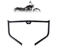 Kinglemc Crash Bar Engine Guard Highway Freeway Bar for Harley Softail Fat boy Fat Bob Heritage Low Rider Breakout Street Bob Deluxe (Black)