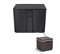 Kingling Outdoor Cooler Table Cover for Keter Cooler Table, Waterproof Patio Storage Cooler Table Outdoor Side Table Covers - 18''L x 18''W x18''H