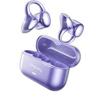 Kinglucky AirClip Open-Ear Headphones Comfortable & Secure, Immersive Sound, 50H Battery, Bluetooth 5.4 Wireless Clip-On Earbuds, Lightweight & Glasses Clip on Ear Buds for Commute All-Day Wear Purple