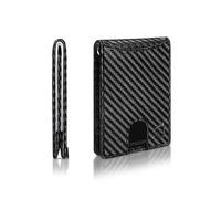 Kingly Cash Pocket Wallet for Men | Men's Wallet with RFID Blocking | Slim Front Pocket Wallet with Card Holder | Genuine Leather Wallet for Men | Minimalist Design | Holds 1-15 Cards & Cash, Carbon