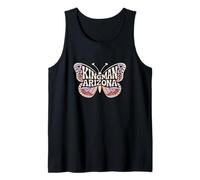 Kingman Butterfly - Arizona Desert City Name Word Art Tank Top