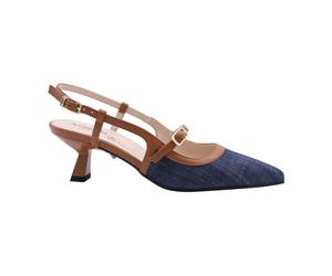 Kingman Slingback Pump - female - Nerogiardini - Pumps - Blue - 4 UK - Shoes 4 UK