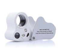 KINGMAS 2 Lens 30x 60x Illuminated Jewelry Eye Loupe Jewelers Magnifier Magnifying with LED Lighting