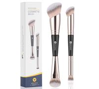 KINGMAS Foundation Concealer Brushes, 2PCS Premium Duo-end Makeup Brush Set