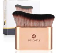 KINGMAS Self Tanner Brush - Kabuki Body Makeup Brush, Soft Vegan Tanning Brush for Foundation, Bronzer, Self Tan Back Applicator Body Face Blending Brush