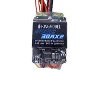 KINGMODEL 30AX2 Mixed Control Dual Way Bidirectional Brushed Electric Speed Controller for Crawler DIY RC Tank Boat Difference Models XT60 Plug