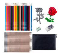 Kingmyth Drawing Pencils, Art Supplies with Sketch and Oil Colored Pencils for Drawing and Sketching with Zipper Bag for Artists Adults or Beginners