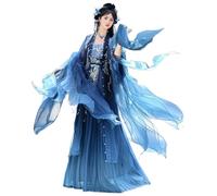 KINGNIUGUO Womens Hanfu Dress Chinese Tang Dynasty Embroidered Hezi Skirt Traditional Ancient Han Costume Fairy Skirt