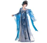KINGNIUGUO Womens Hanfu Dress Chinese Tang Dynasty Embroidered Hezi Skirt Traditional Ancient Han Costume Fairy Skirt