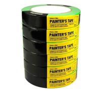 KingOrigin Multi Use Painting Tape, 24mm X 50m Masking Tape, 6 Pack | Premium crepe paper masking tape, easy to tear and removes without leaving residue, ideal for painters and home renovators