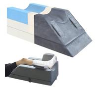 KingPavonini 4-Height Adjustable Leg Elevation Pillows for After Surgery, Injuries, or Rest, Memory Foam Leg Pillows for Sleeping with 3 Handles and Insert Pad, Washable Velvet Cover