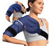 KingPavonini Shoulder Ice Pack Rotator Cuff Cold Therapy, Reusable Gel Ice Packs for Shoulder Injuries, Ice Pack Wrap for Pain Relief, Swelling, Shoulders Surgery, Tendonitis, Bursitis, Blue
