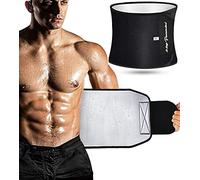 KingPavonini Waist Trimmer for Women & Mens Waist Trainer Sweat Belt Plus Size, Upgraded, Black, X-Large : 10'' width × 50'' length