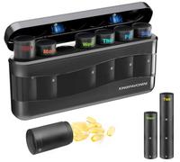KingPavonini Weekly Pill Organizer 2 Times a Day(DIY Connection), Magnetic Large Pill Box 7 Day, Am Pm Daily Pill Case, Tablet Organiser for Vitamin, Fish Oil Medicine Organizer