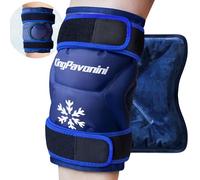 KingPavonini XXL Around Entire Knee Ice Pack Wrap After Surgery, Reusable Gel Large Ice Pack for Knee Injuries, Pain Relief, Swelling, Knee Surgery, Sports Injuries, 1 Pack Blue
